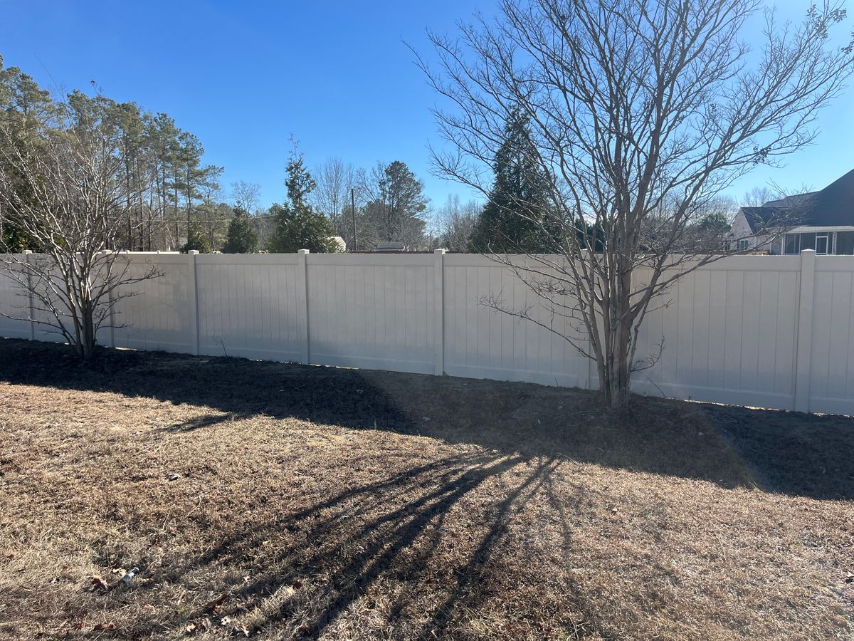 Vinyl Fence for JB Nealy Fence in Elgin, SC