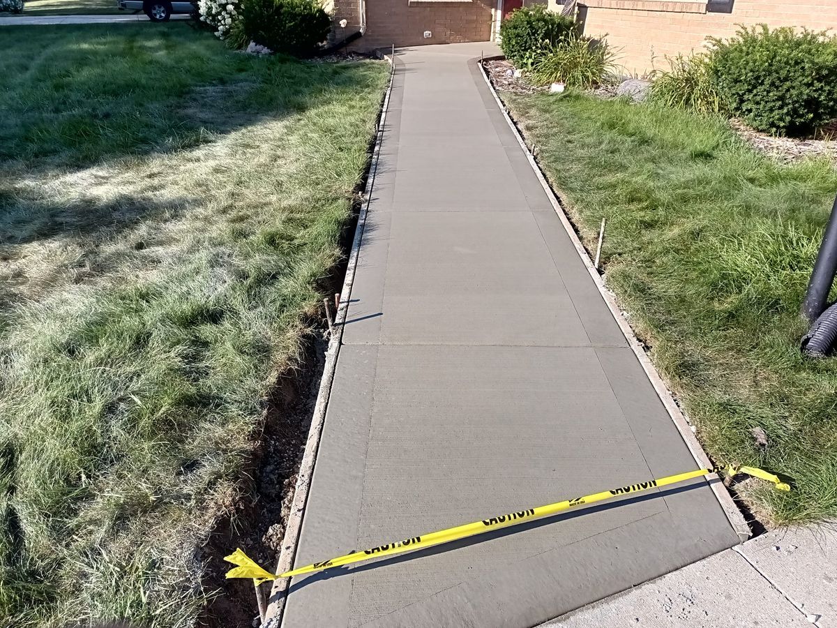 Sidewalk Construction for O&M Concrete in Racine, WI