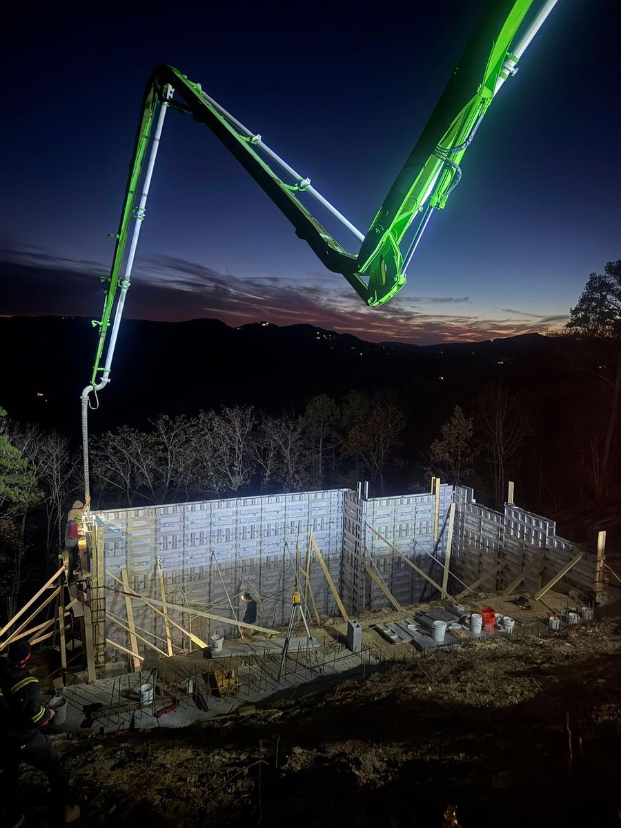 Line Pumping for Williams Concrete Pumping in Knoxville, Tennessee