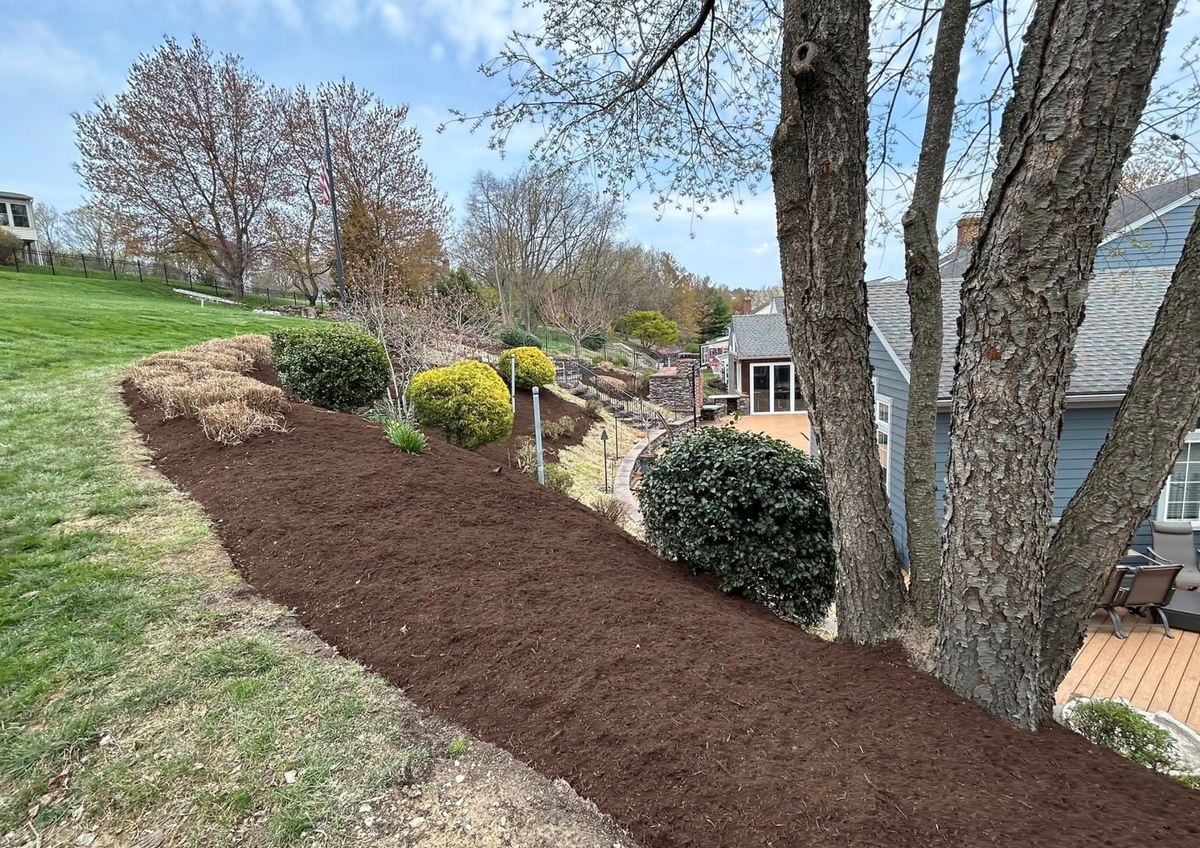 Mulch Installation for Eric's Property Service in Conestoga, PA