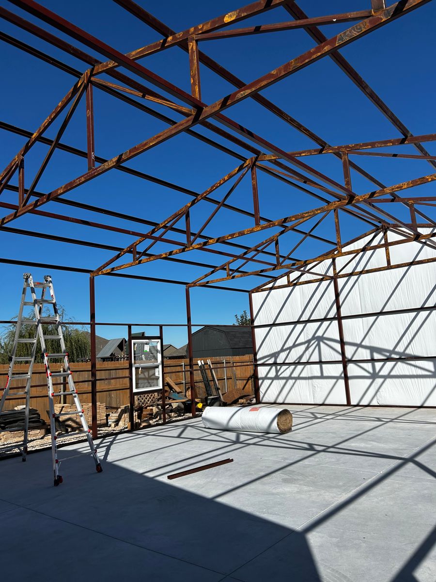 Oklahoma Residential Steel Buildings ( shops, Barndominiums, add-ons) for A-N-H Construction LLC in Oklahoma City, OK