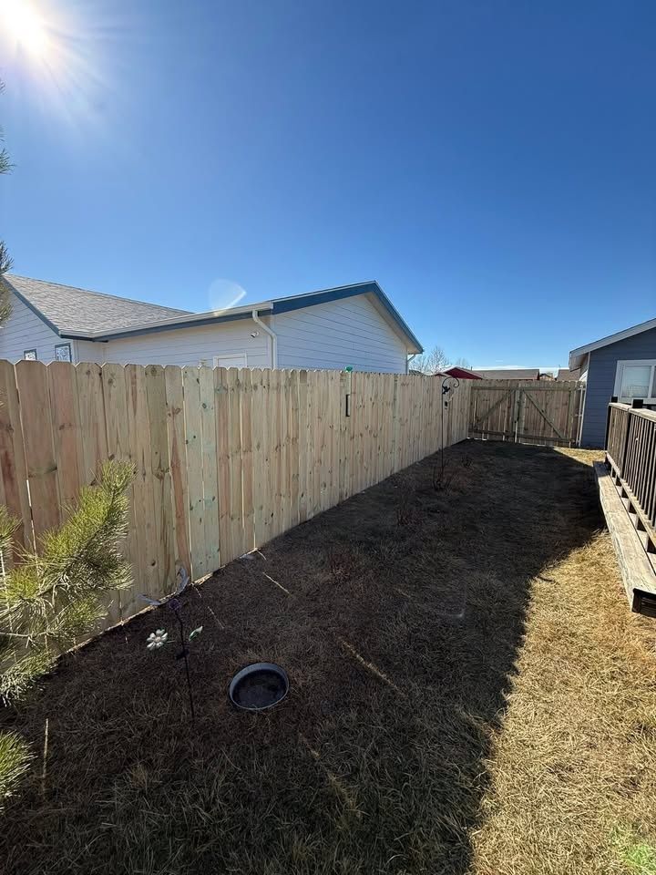 Residential Fence for DS Industries in Gillette, WY