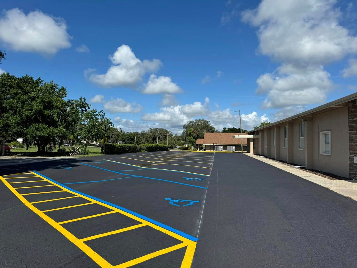 Asphalt Parking Lot Construction for Pavesheild in Haines City, FL