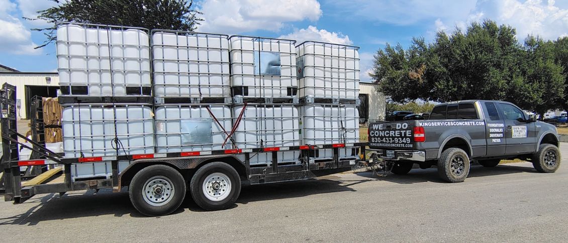 Concrete Construction for King Services in Seguin, TX