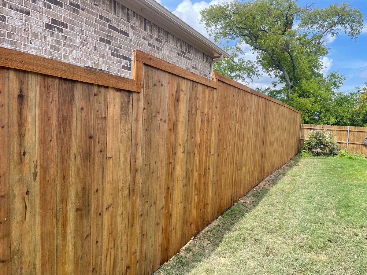 Wood Fencing Installation for B1D Fencing & Outdoors in Fort Worth, TX