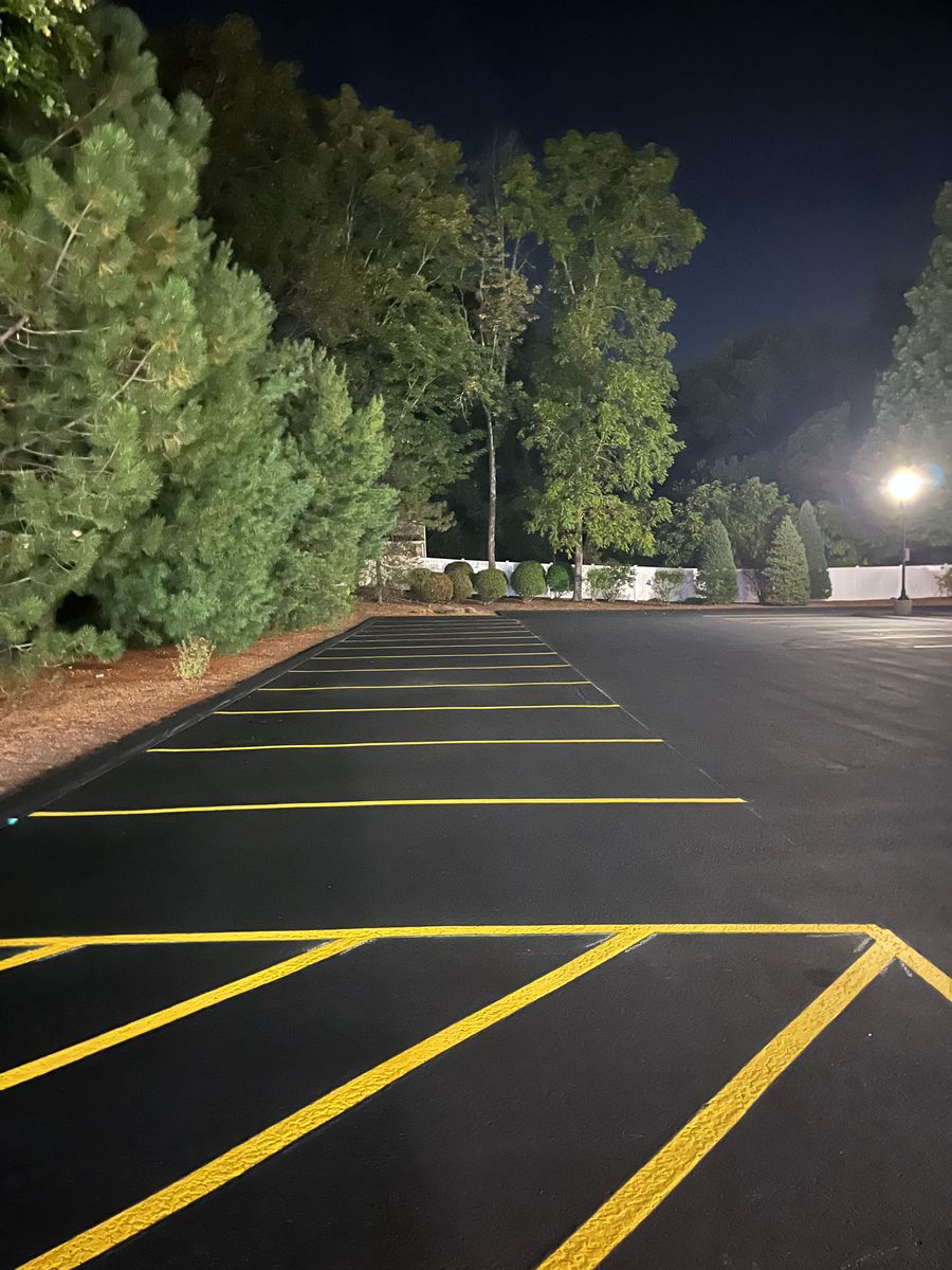 Striping for Cates Sealcoating and Striping in Charlton, MA