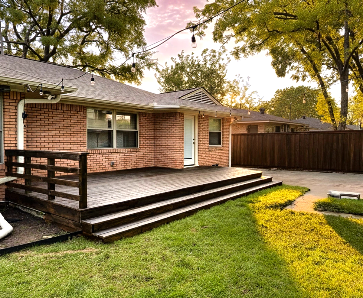 Wood Decks for Walker Custom Exteriors in Dallas, TX