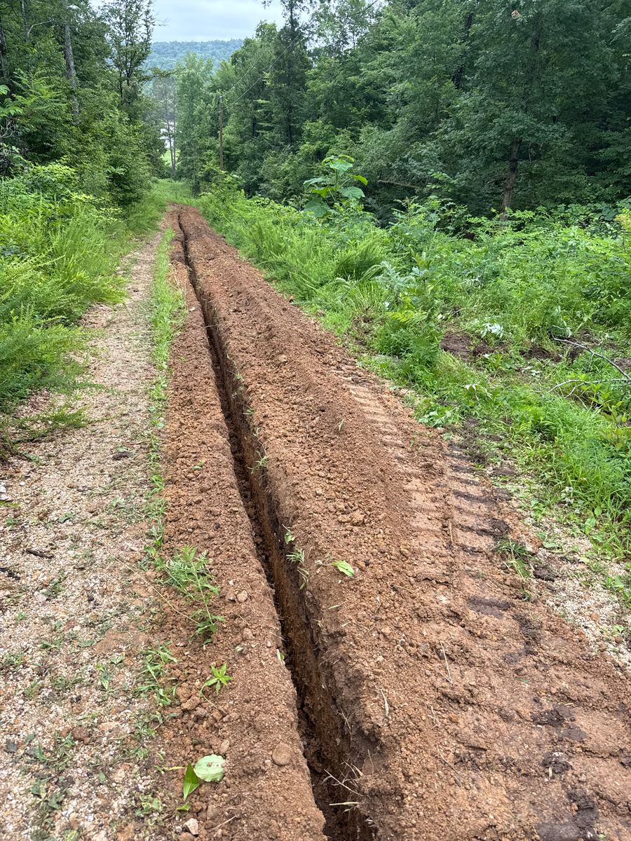 Driveways and culverts for Simmons land works in Sardis,, TN
