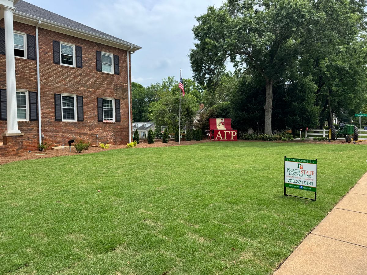 Landscape Installation for Peach State Landscaping in Hartwell, GA