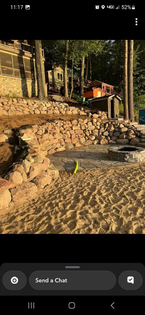 Natural Stone Hardscape for Cherry Capital Landscape & Design in Grand Traverse County, MI