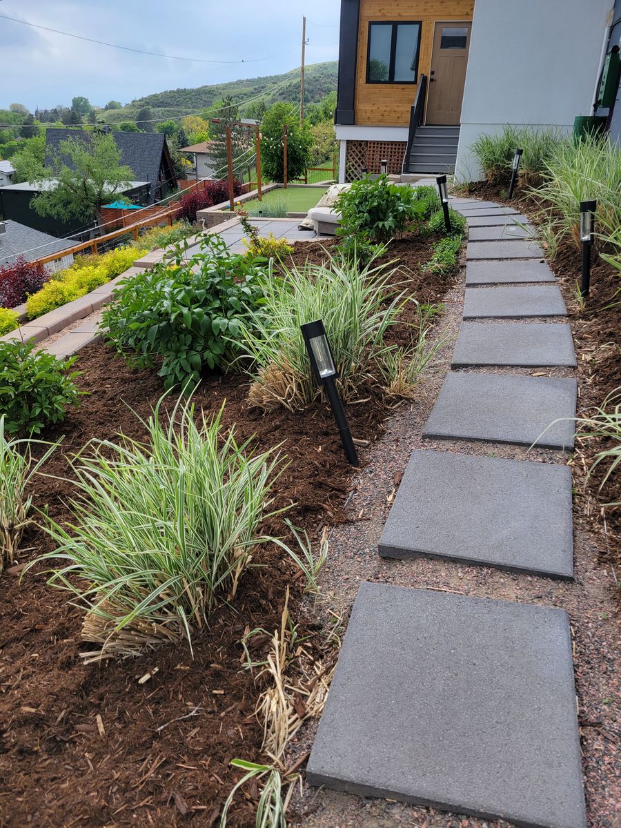 Mulch Installation for JS Landscaping Colorado in Denver, CO