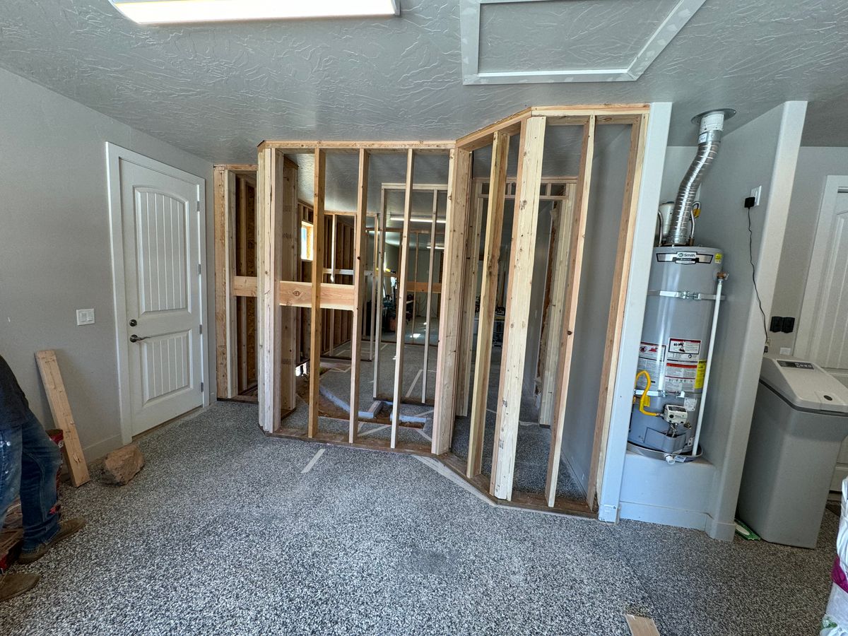 Garage Conversion for Carpentry Kings Construction in Hurricane, UT