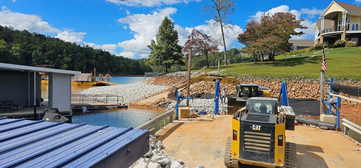 Rip Rap for Restoration Shoreline Norris Lake Rip Rap in Norris Lake, TN