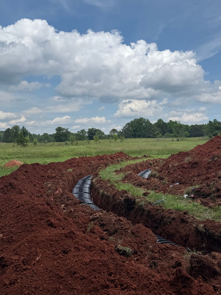 Septic System Installation for Triple H Construction in Cave Spring, GA