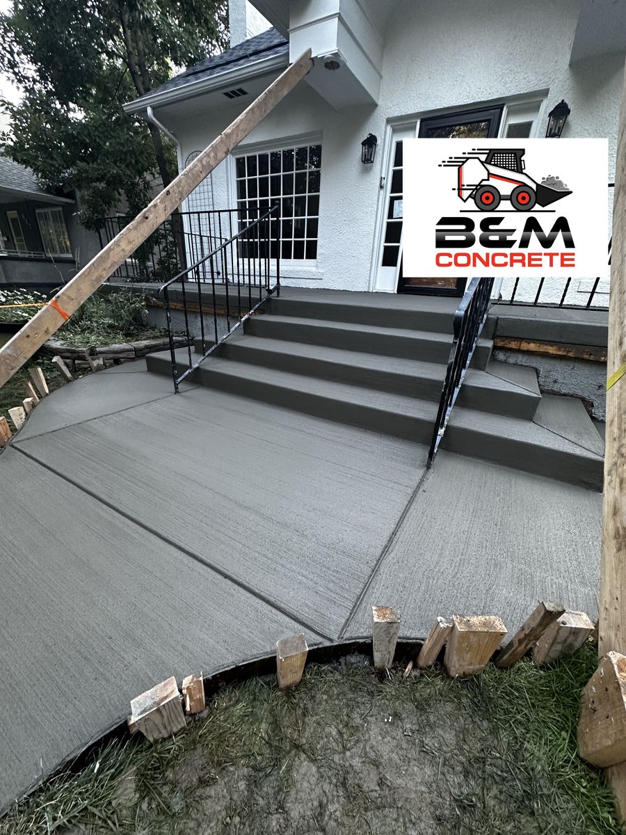 Sidewalk Installation for B&M Concrete LLC in Longmont, CO