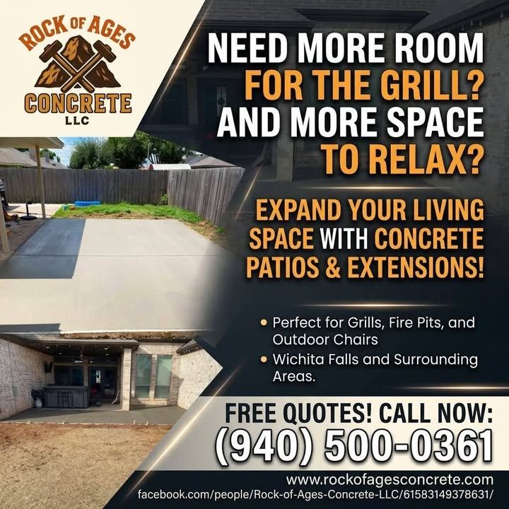 Driveway Construction for Rock of Ages Concrete LLC in Denton, TX