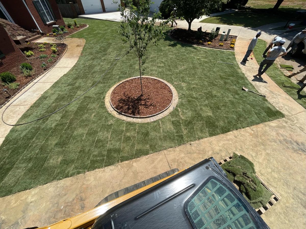 Mulch Installation for CSS Renovations in Huntsville, AL