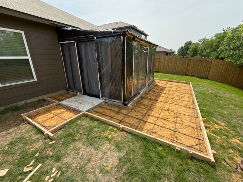 Patios for Maldonado's Concrete Construction in Dallas, TX