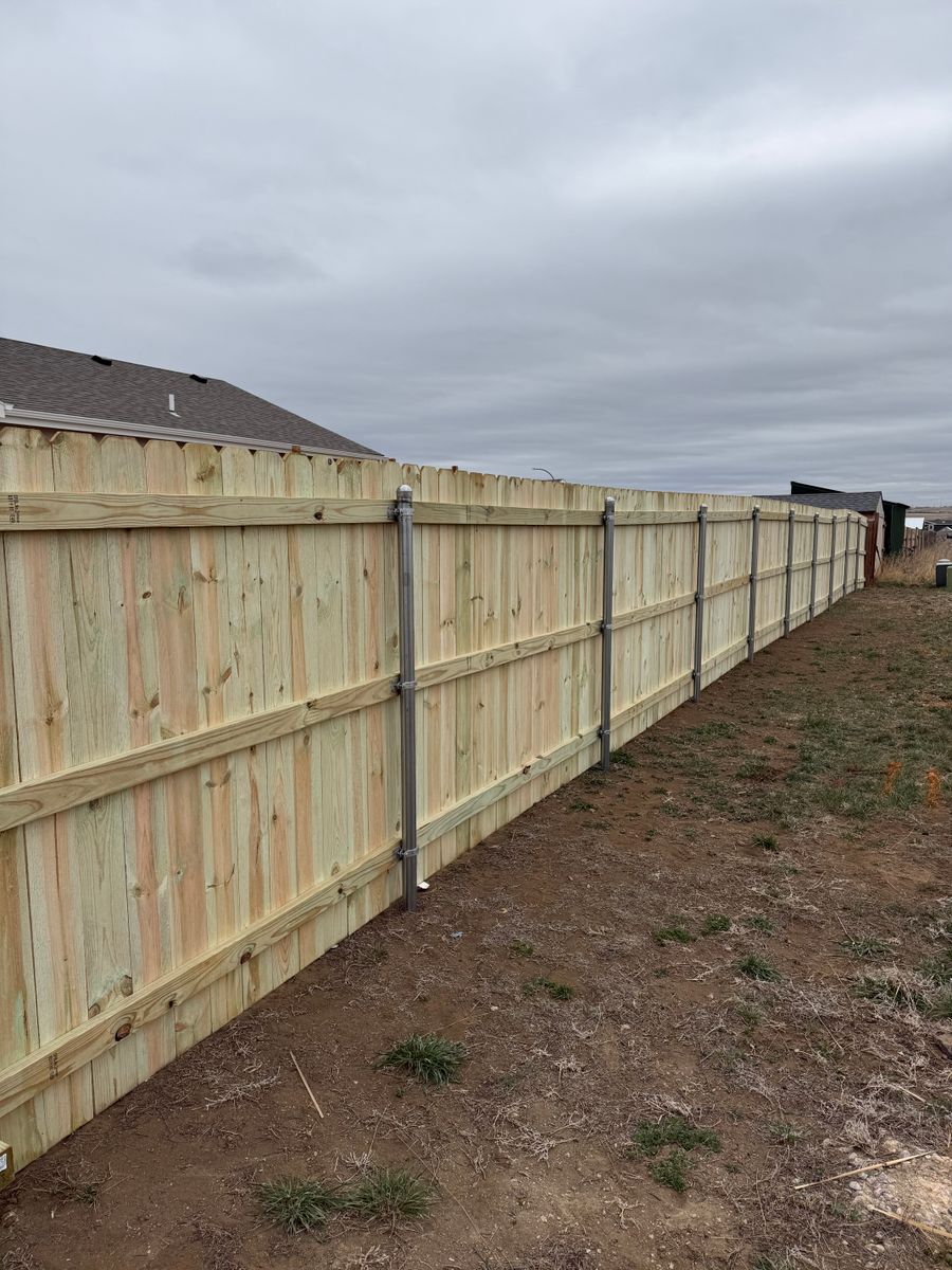 Residential Fence for DS Industries in Gillette, WY