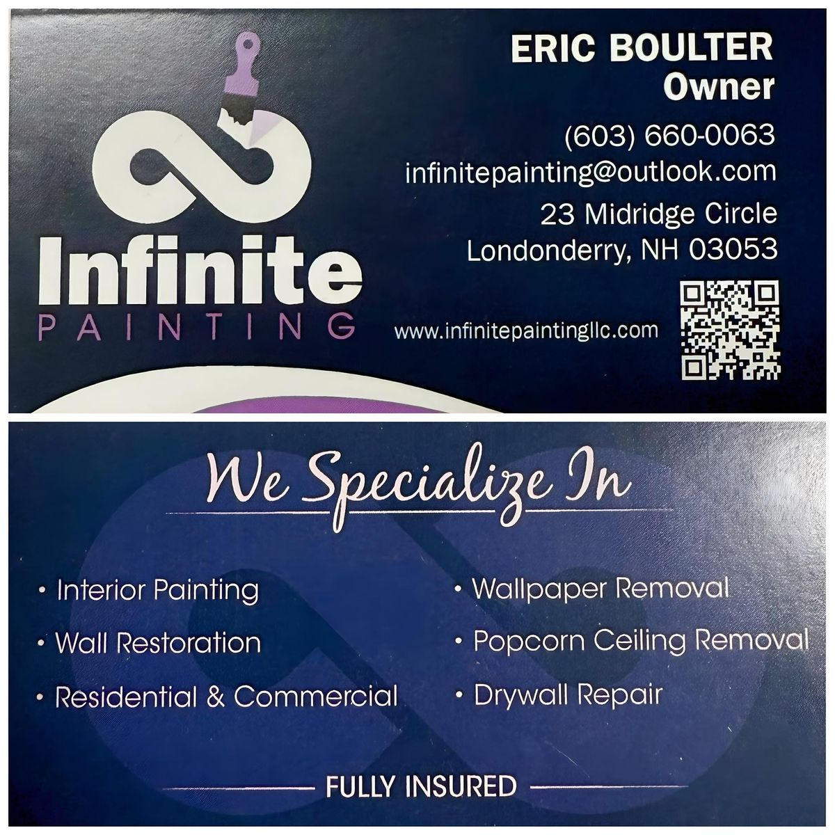 Wallpaper Removal for Infinite Painting LLC in Londonderry, New Hampshire
