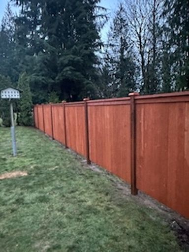 Fence Installation for McBride and Sons Fence in Camano, WA