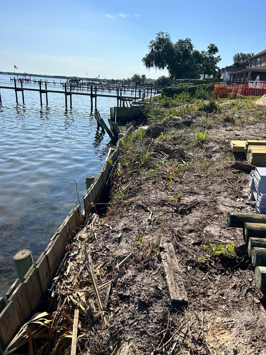 Sea Walls/ Retaining walls for J&H Land and Marine in Panama City, FL