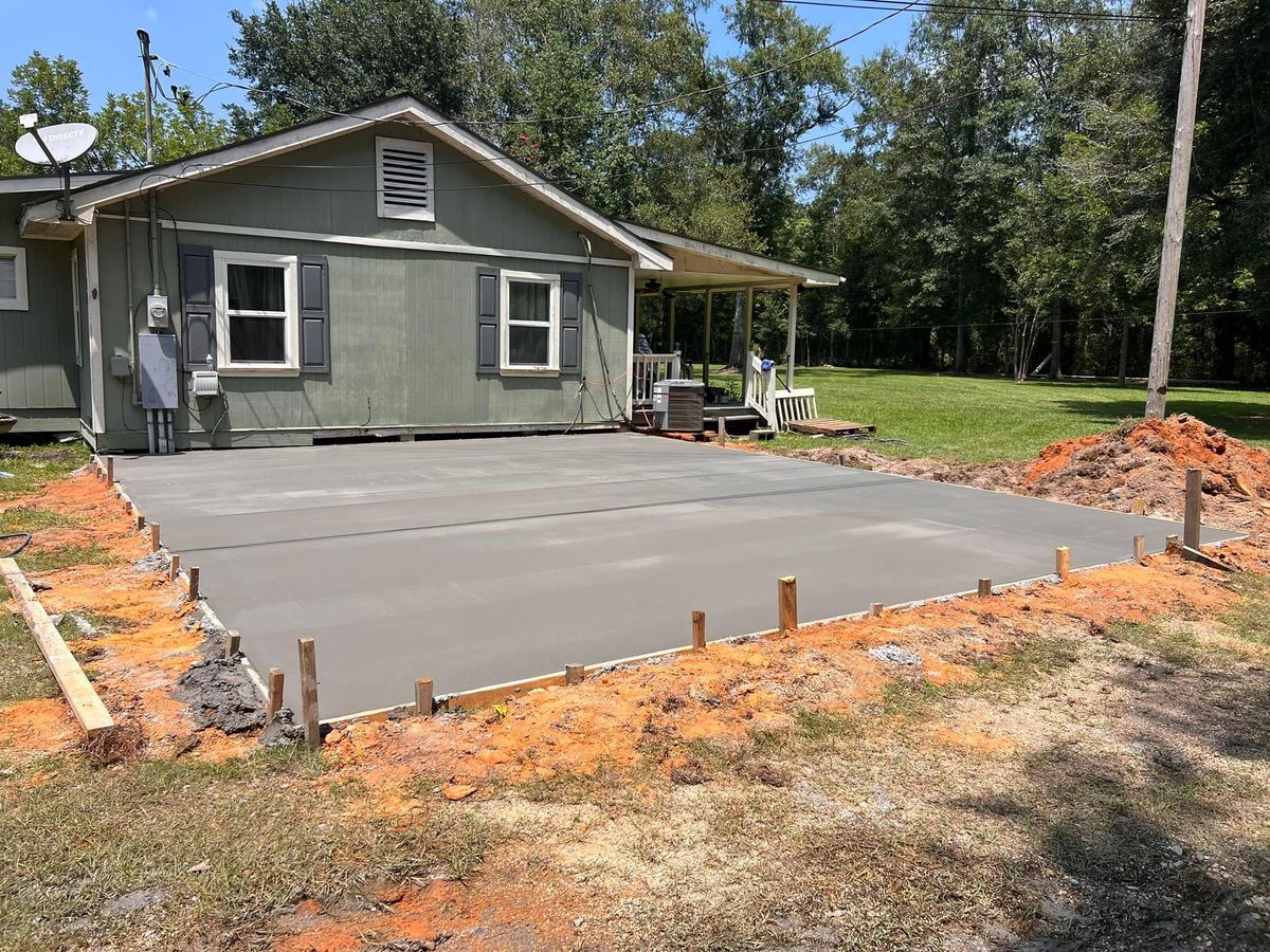 Patio Additions for Gonzales Construction in Picayune, MS