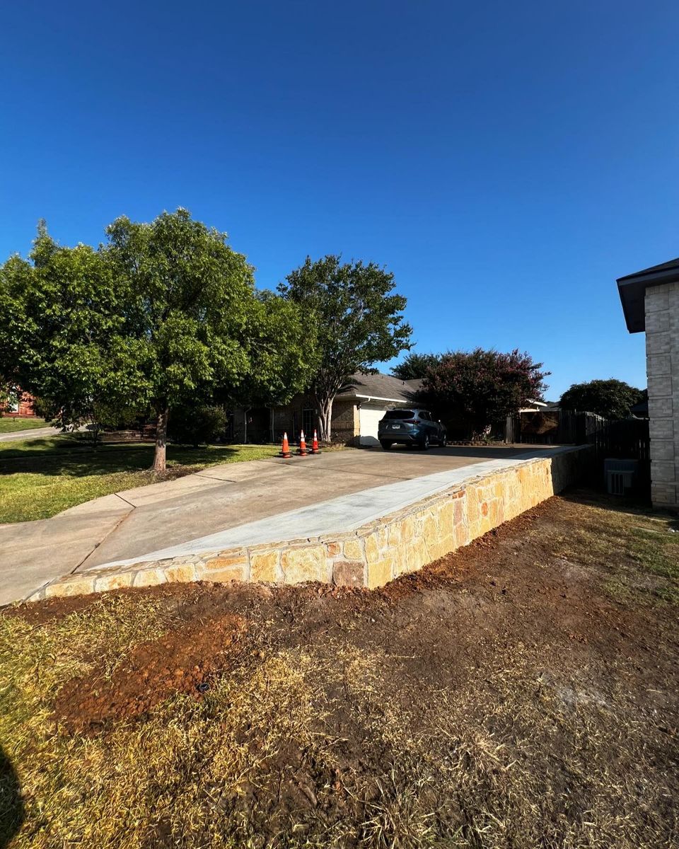 Retaining Walls for BW Concrete Contracting LLC in Fort Worth, TX