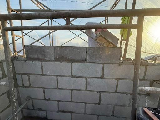 CMU Elevator Shaft for Shamblin Masonry & Restoration in Columbus, Ohio