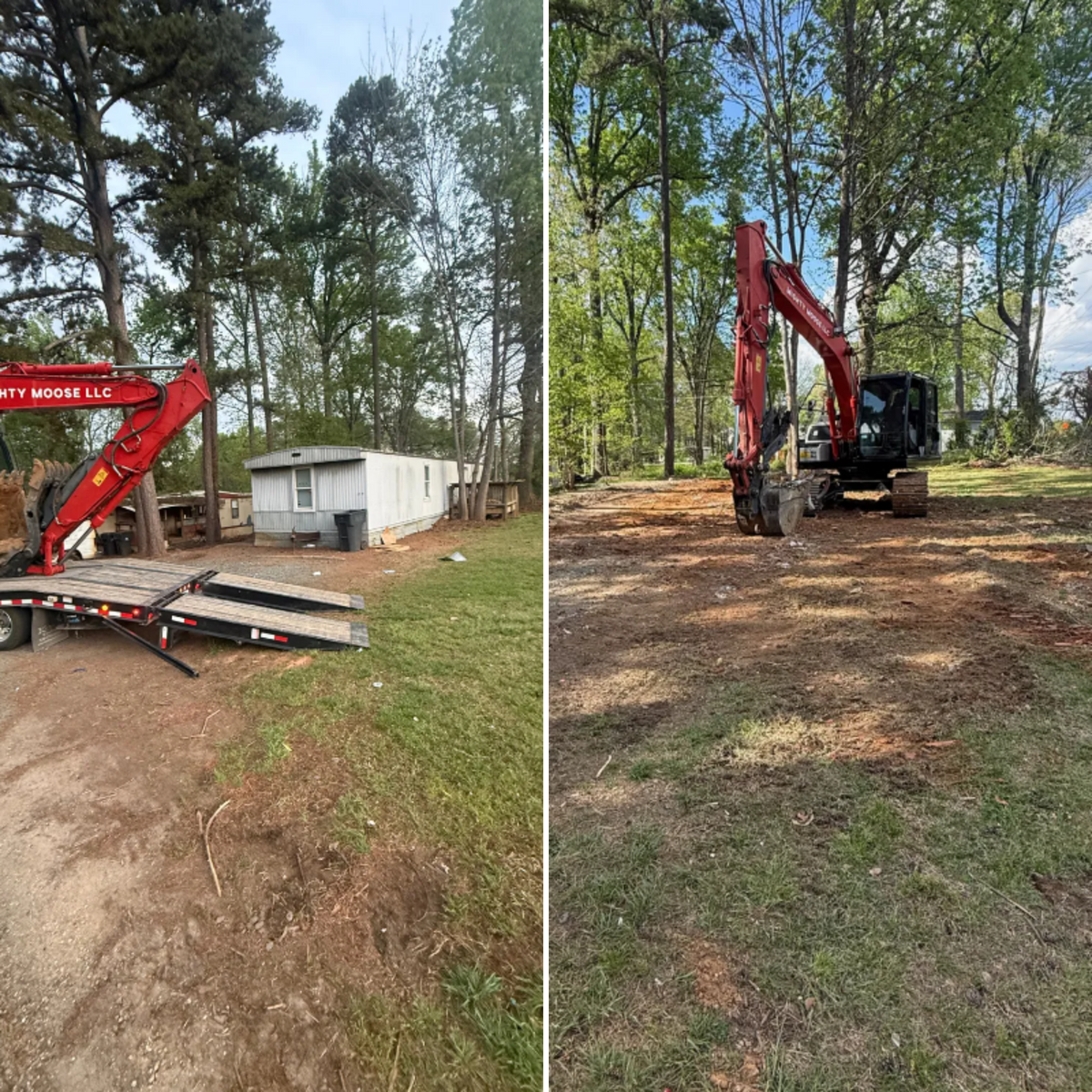 Land Clearing for Mighty Moose in Charlotte, NC