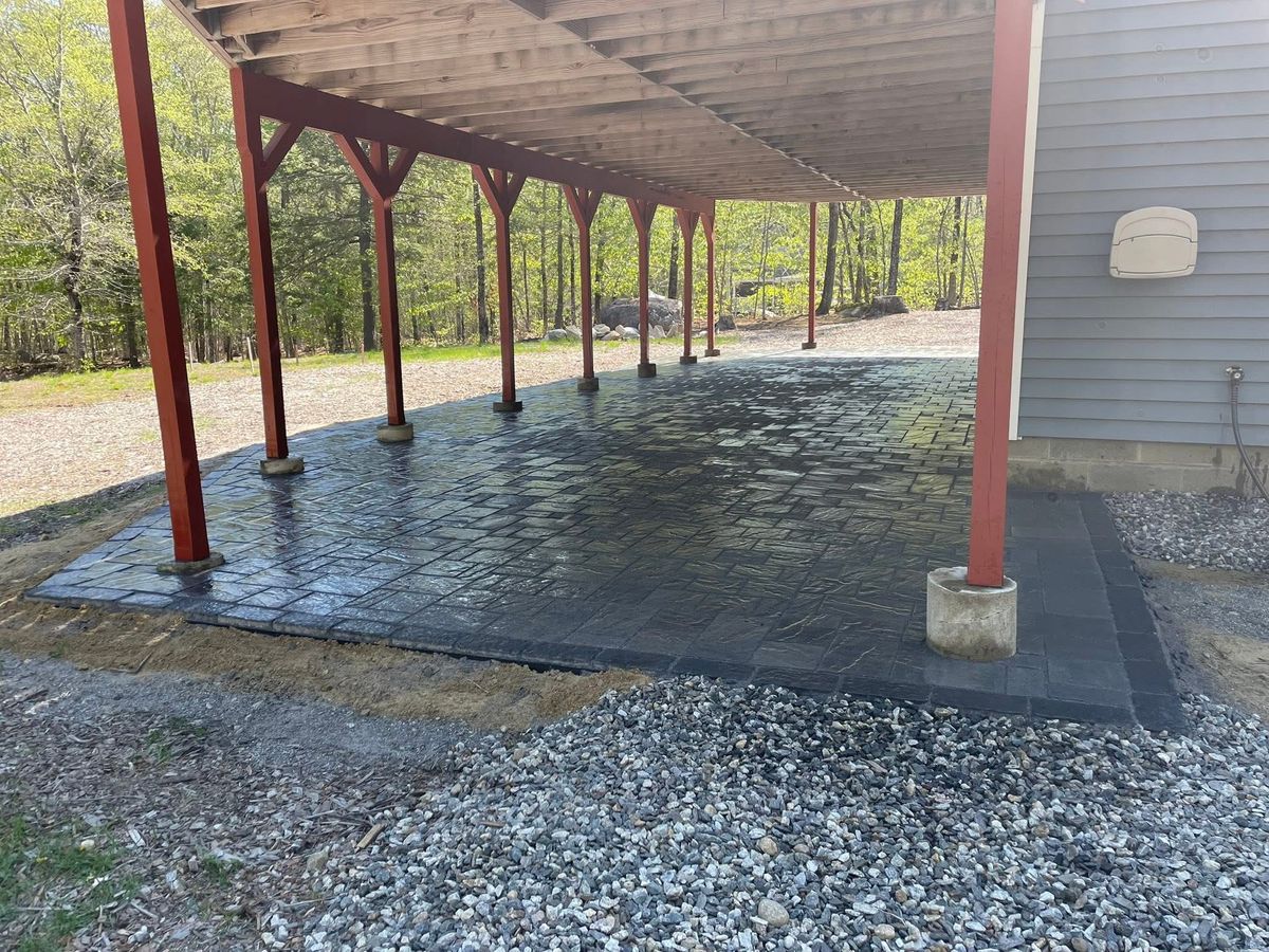Patio Design & Construction for Smythe’s Stonework & Masonry in Buxton, ME