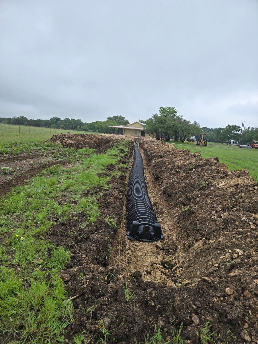 Excavation for Evant Backhoe & Construction in Evant, TX
