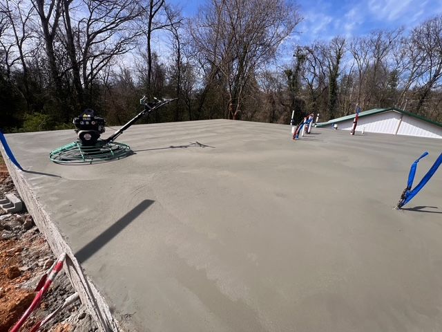 Concrete Slab Construction for A&J Concrete Service in Knoxville, TN
