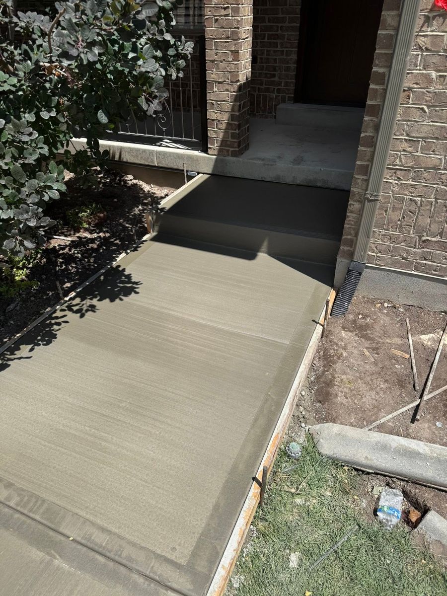 Sidewalk Installation for Pro-Superior Concrete Construction LLC in Salt Lake City, UT