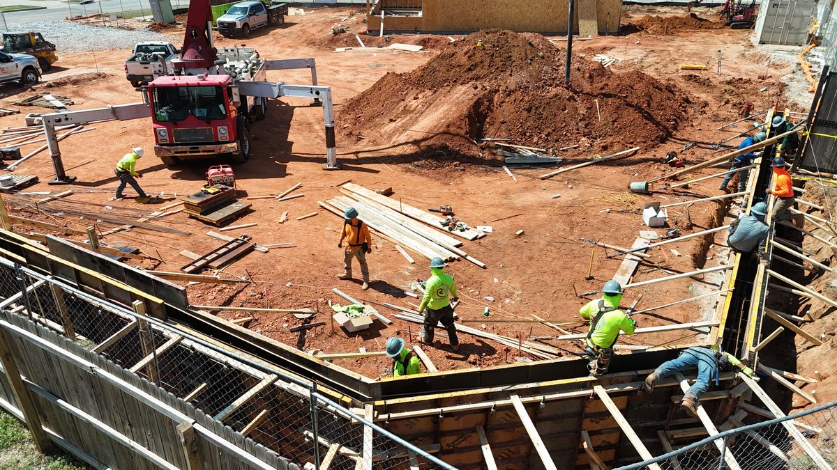 Structural and Civil Concrete Services for RM Concrete Construction,LLC. in Norman, , OK