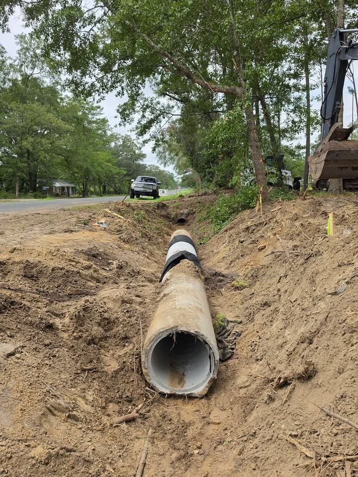 Trenching for Barnhill land clearing LLC in Horry County, SC