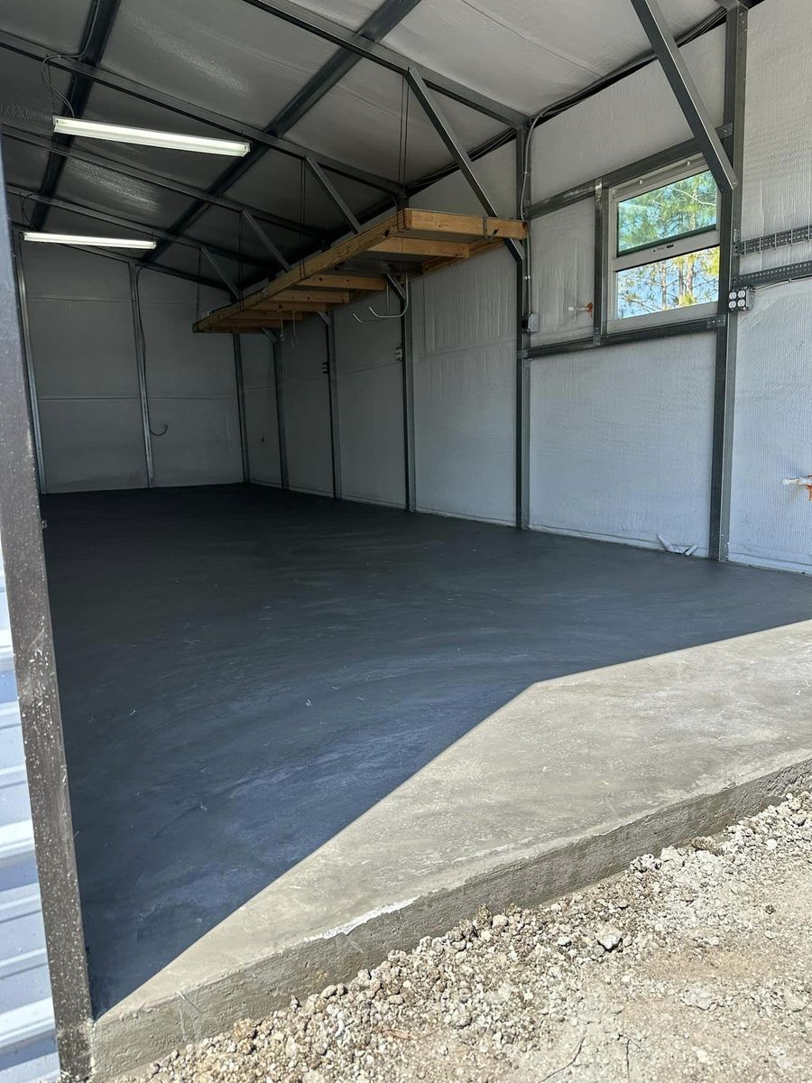 Concrete Slab Installation for Green Hammer Concrete in Palm Bay, Florida