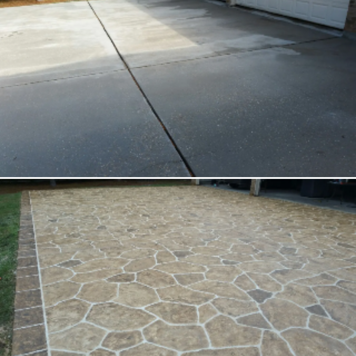 Concrete Resurfacing for Texas Curb N Borders in Houston, TX