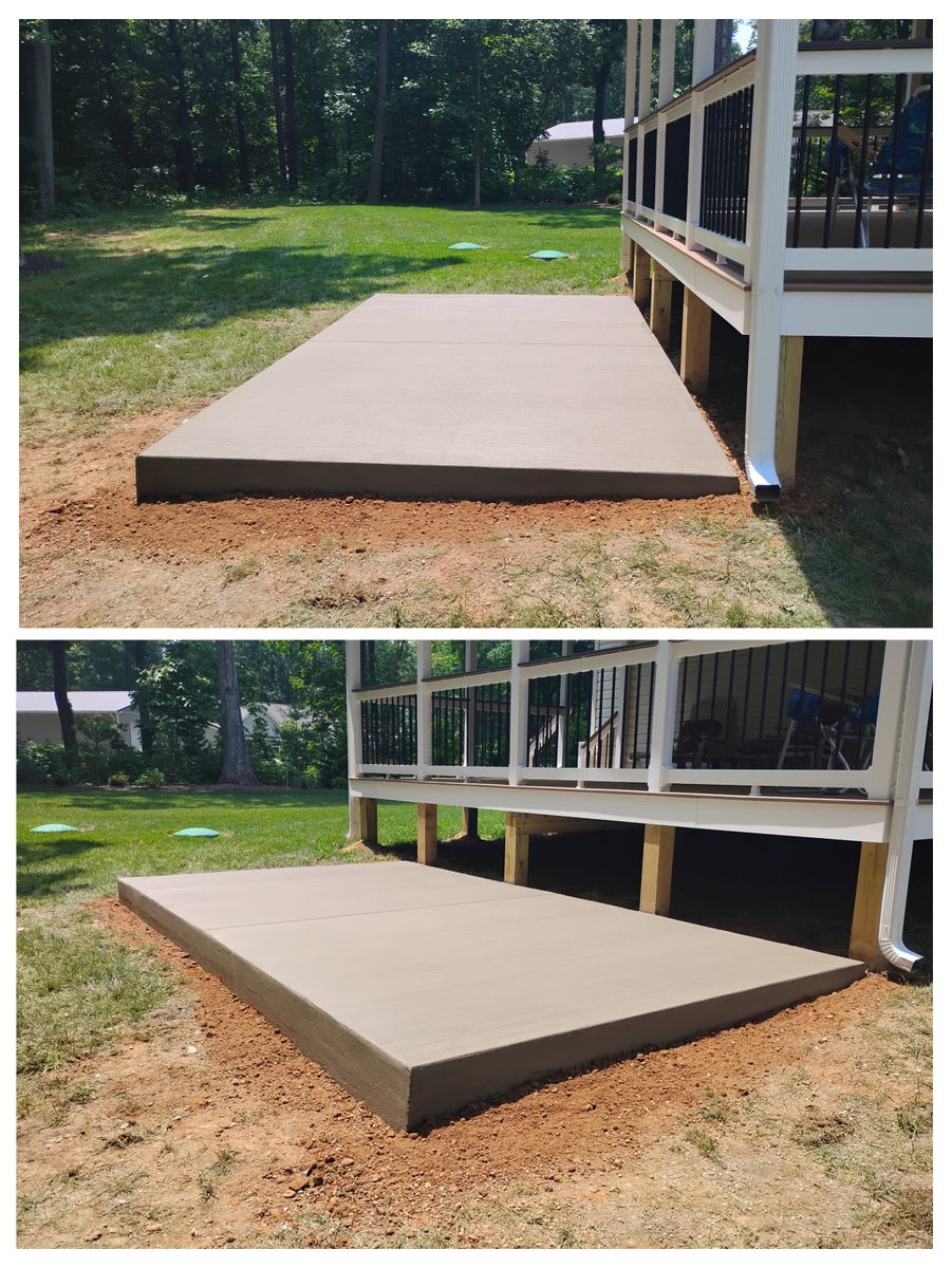 Patio Design & Construction for OBH Concrete LLC in Lusby, MD