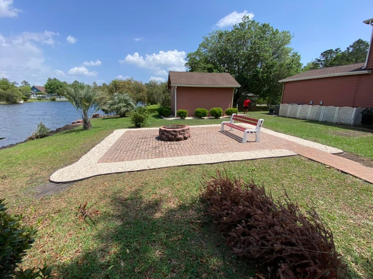Hardscape Installation for Santos Landscape in Waycross, GA