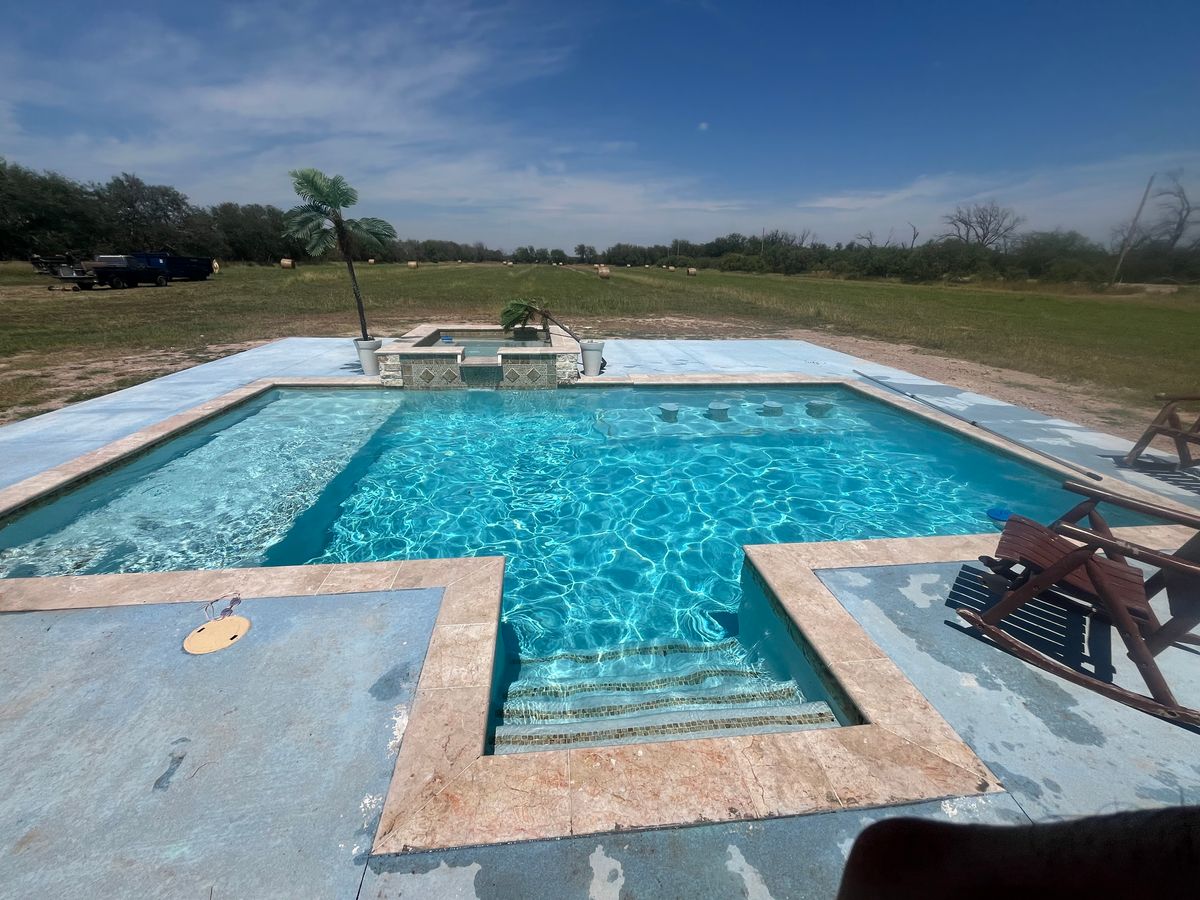 Custom Pool Design for Pool Queen Services in Del Rio, TX