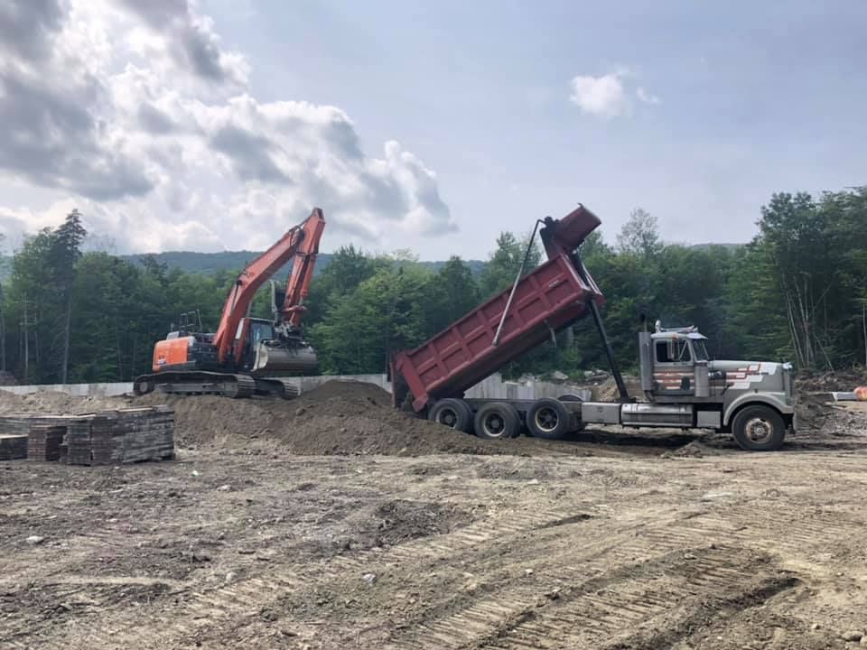 Foundation Digging for Andy Naylor Excavation in Stowe, VT