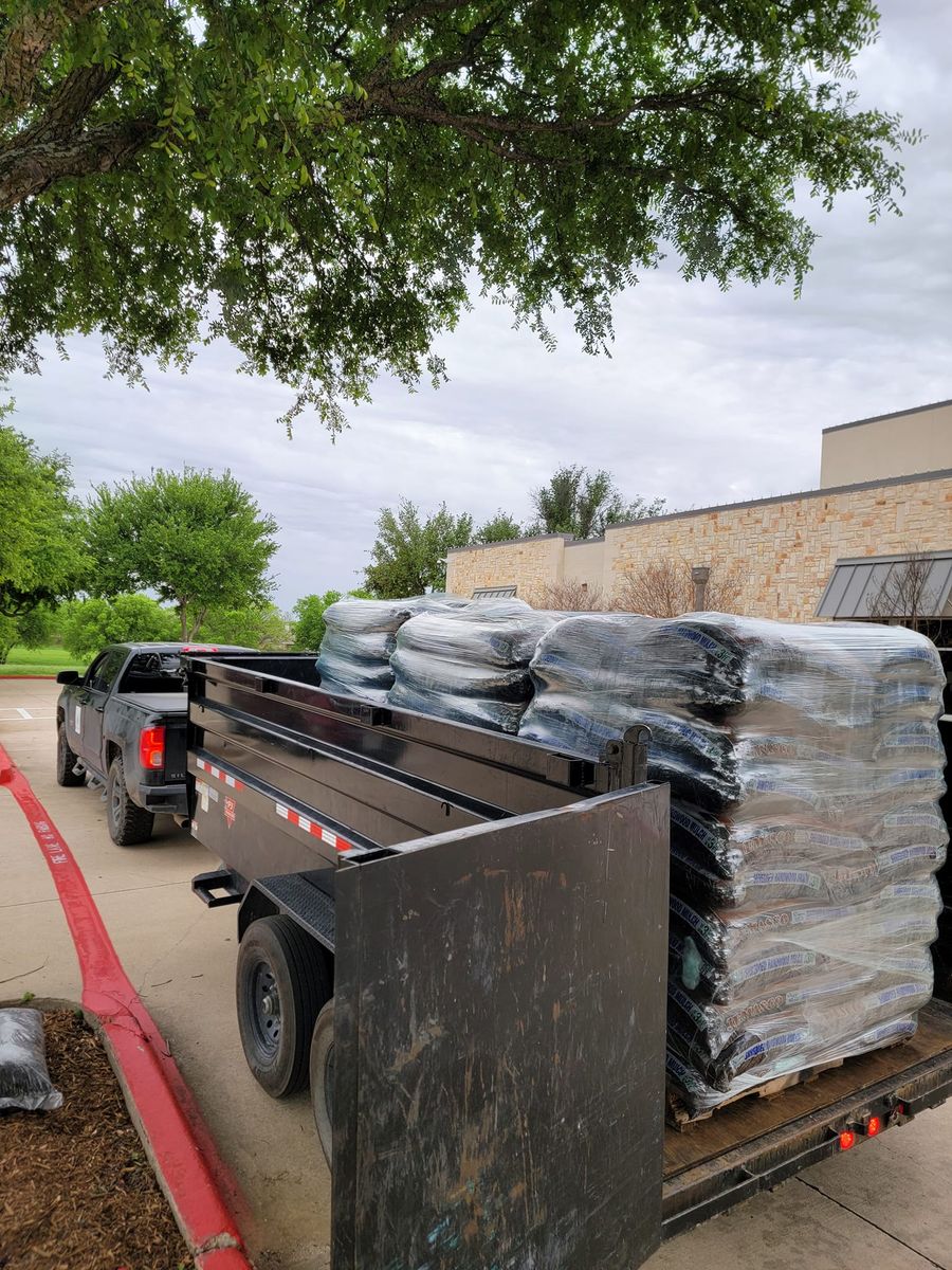 Mulch Installation for RACSO RDZ LLC in McKinney, TX