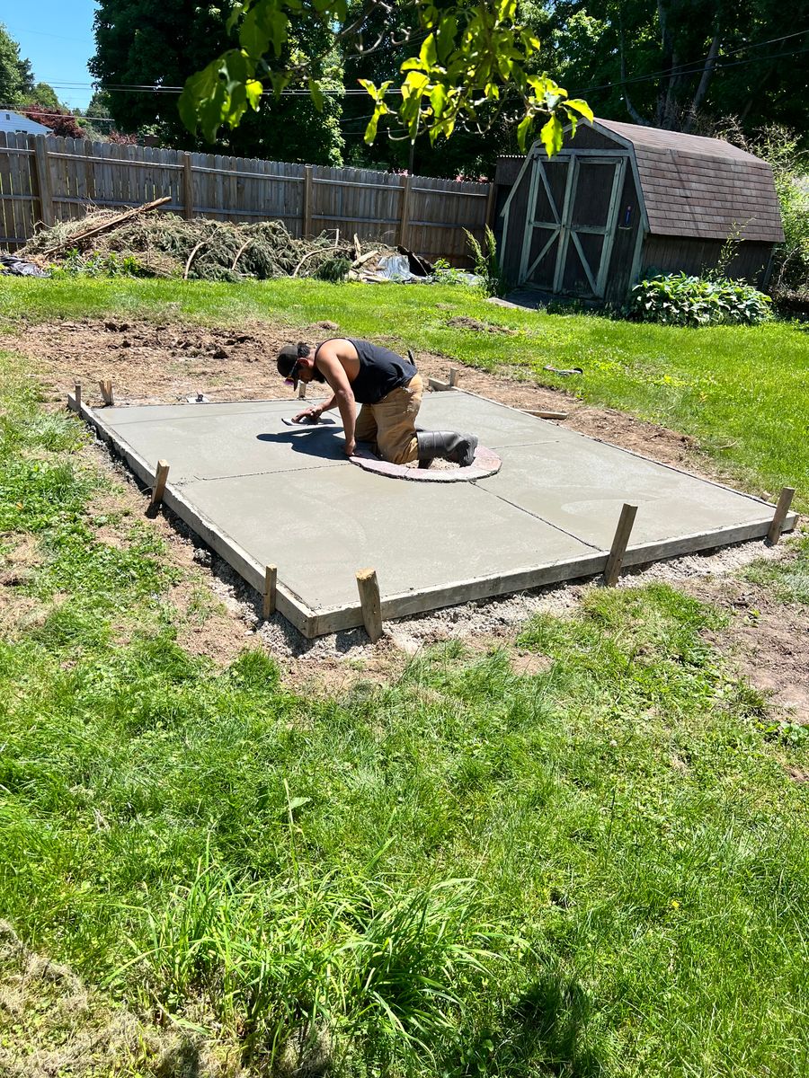 Concrete Slab Construction for Davies Concrete and Construction in Columbus, OH