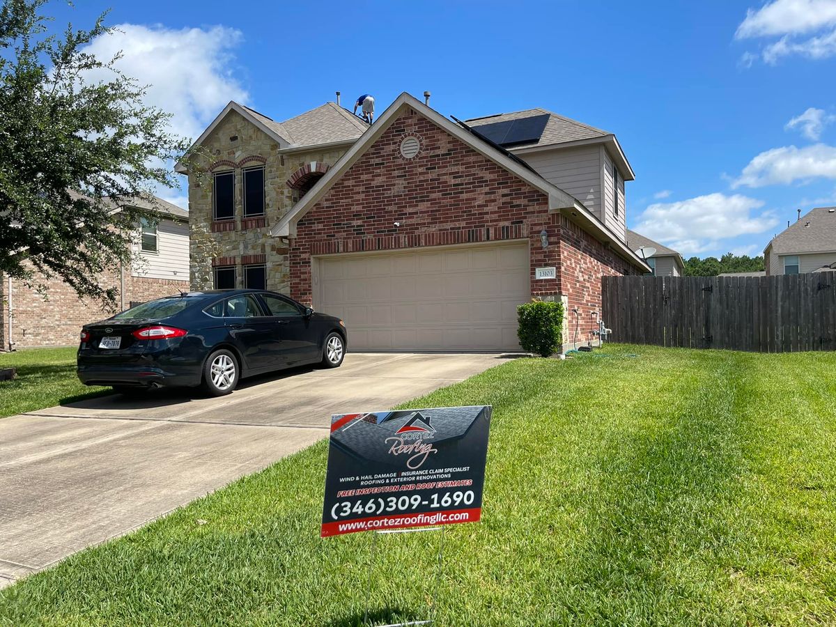 Roofing Installation for Cortez Roofing in Houston, TX