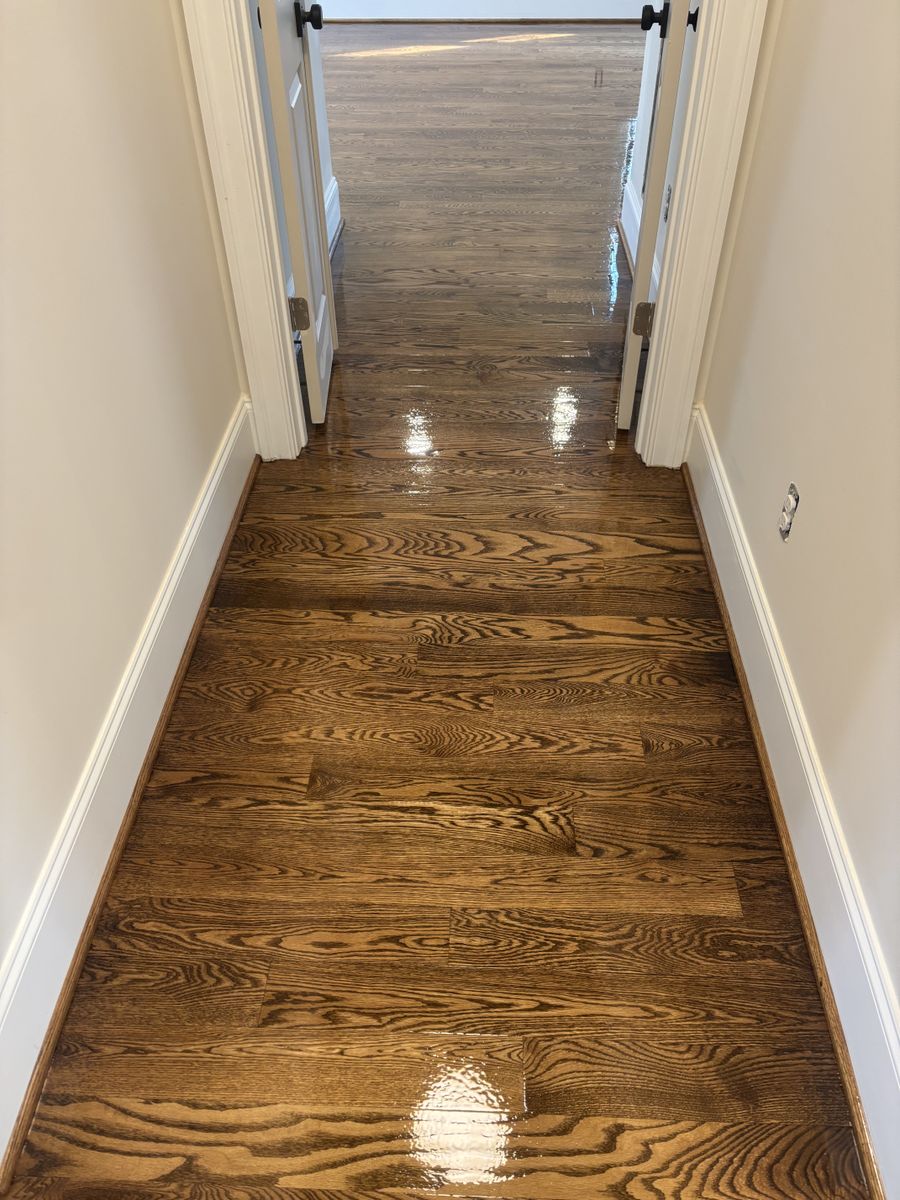 Refinishing hardwood flooring for Jason Tench Flooring LLC in Richmond, VA