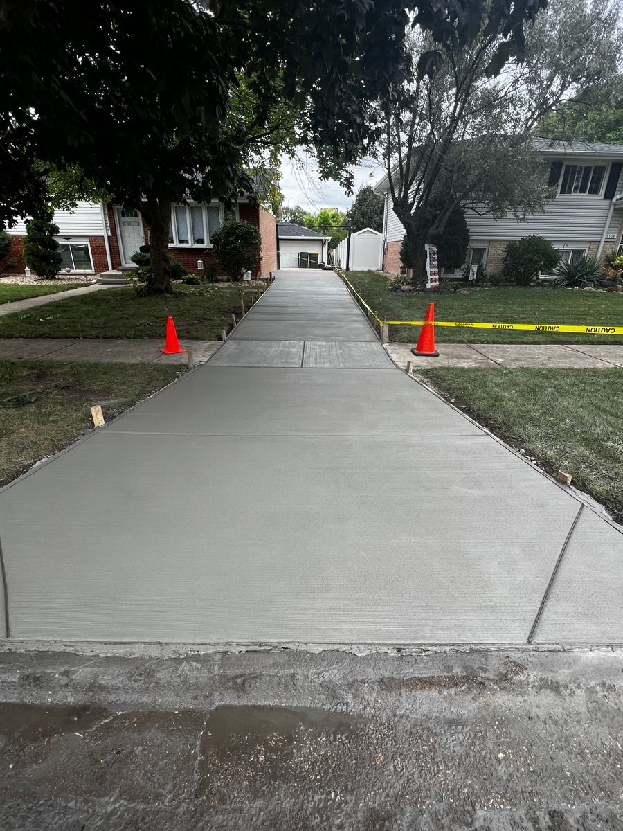 Concrete Driveways for Onyx Concrete Contractors in Chicago, IL