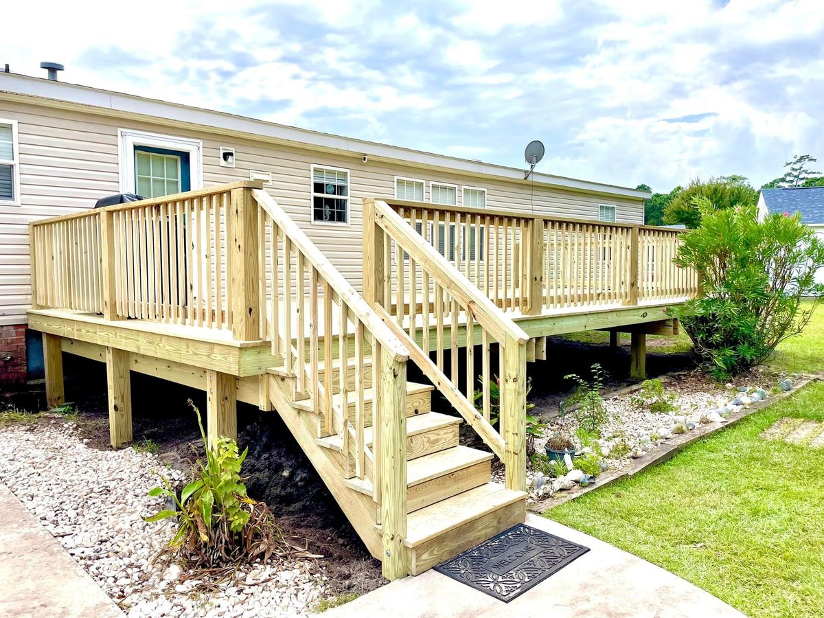 Deck & Patio Installation for South Banks Builders LLC in Newport, NC