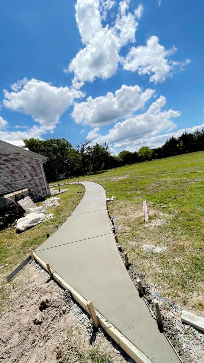 Sidewalk Installation for 3B Concrete Construction LLC in DFW, TX