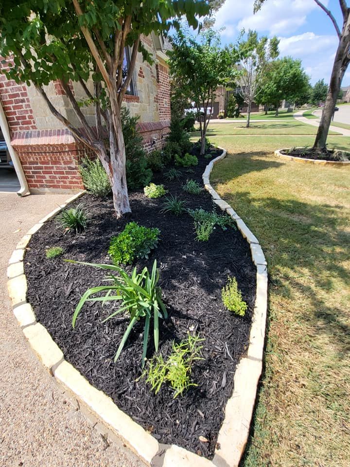 Mulch Installation for Bryan's Landscaping in Arlington, TX